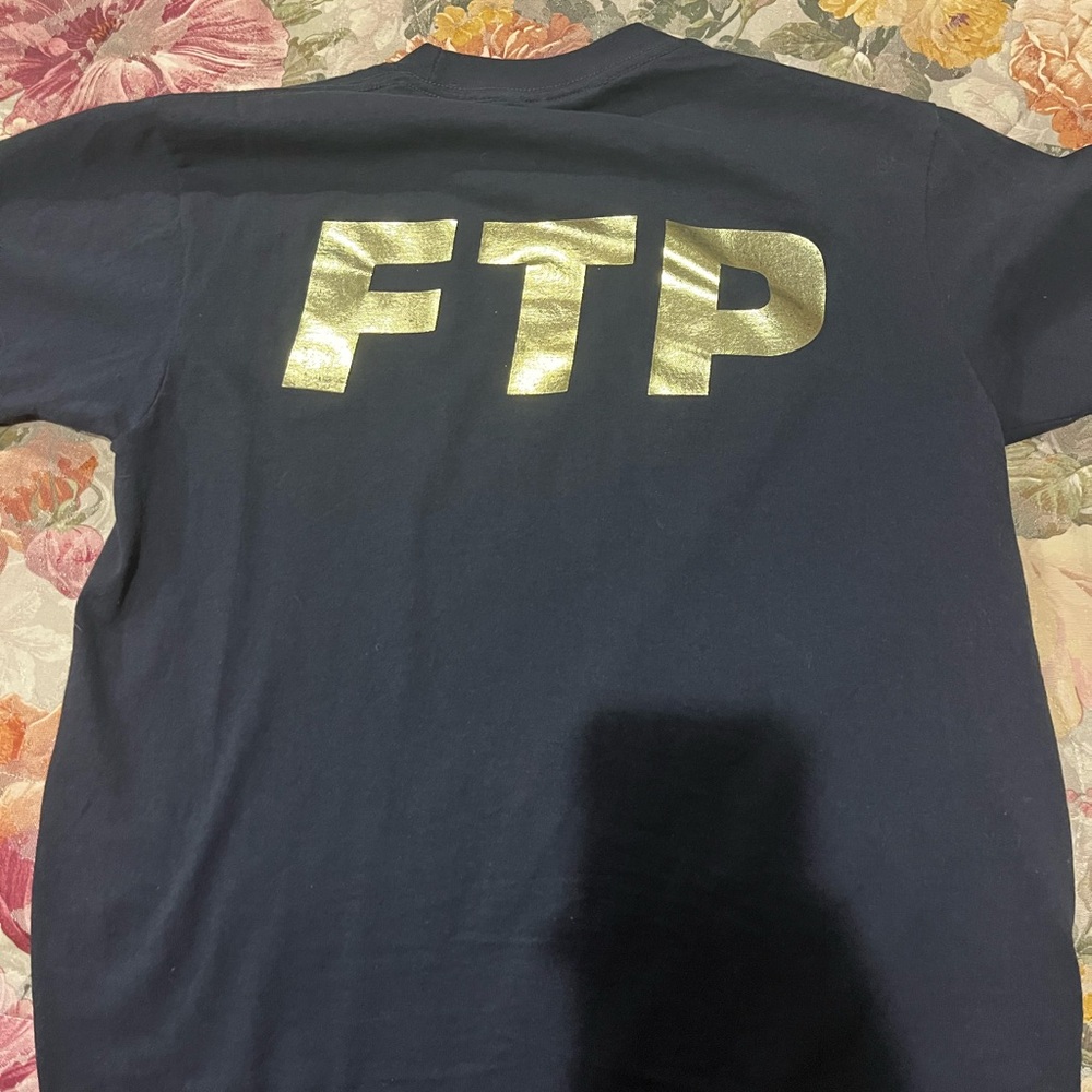 FTP Black T-Shirt with Gold Logo